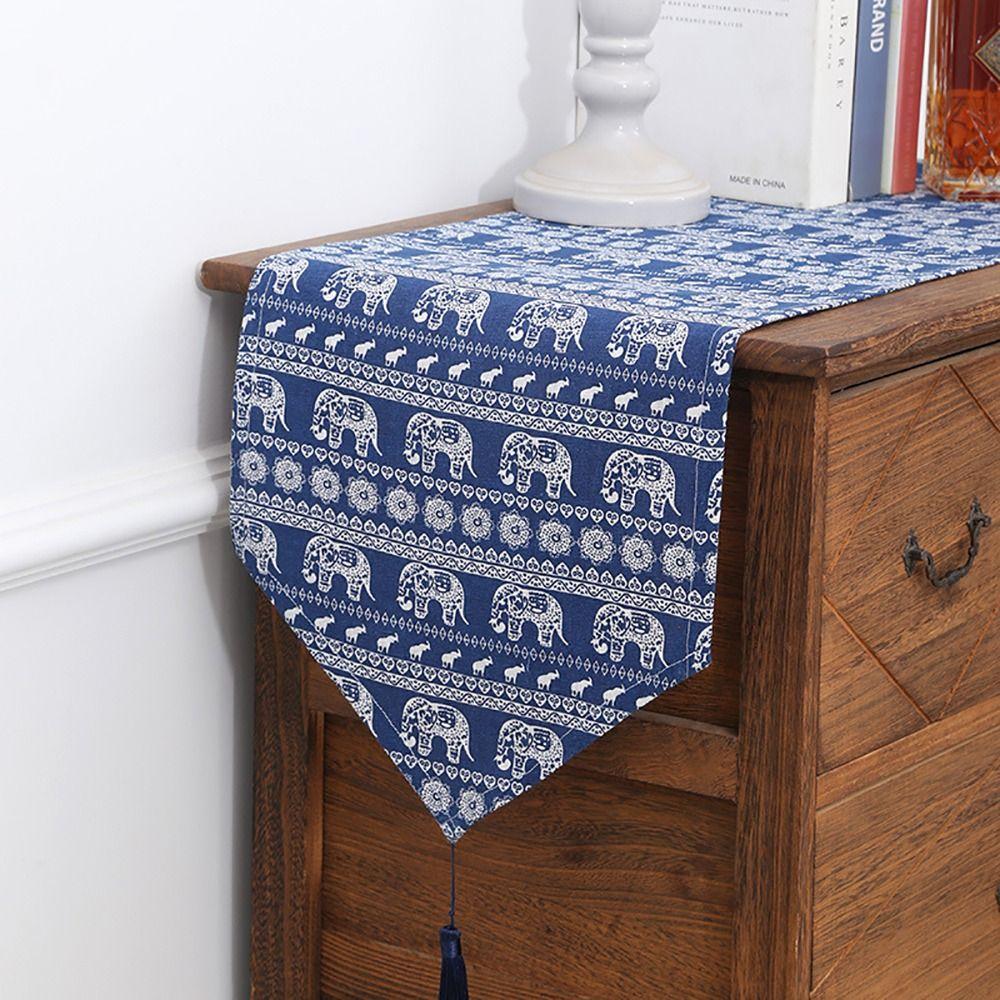 1 Stück Baumwolle Leinen Tischläufer Nordischer Stil Boho Dekor Tischdecke Zuhause Hochzeitsfeier Dekoration