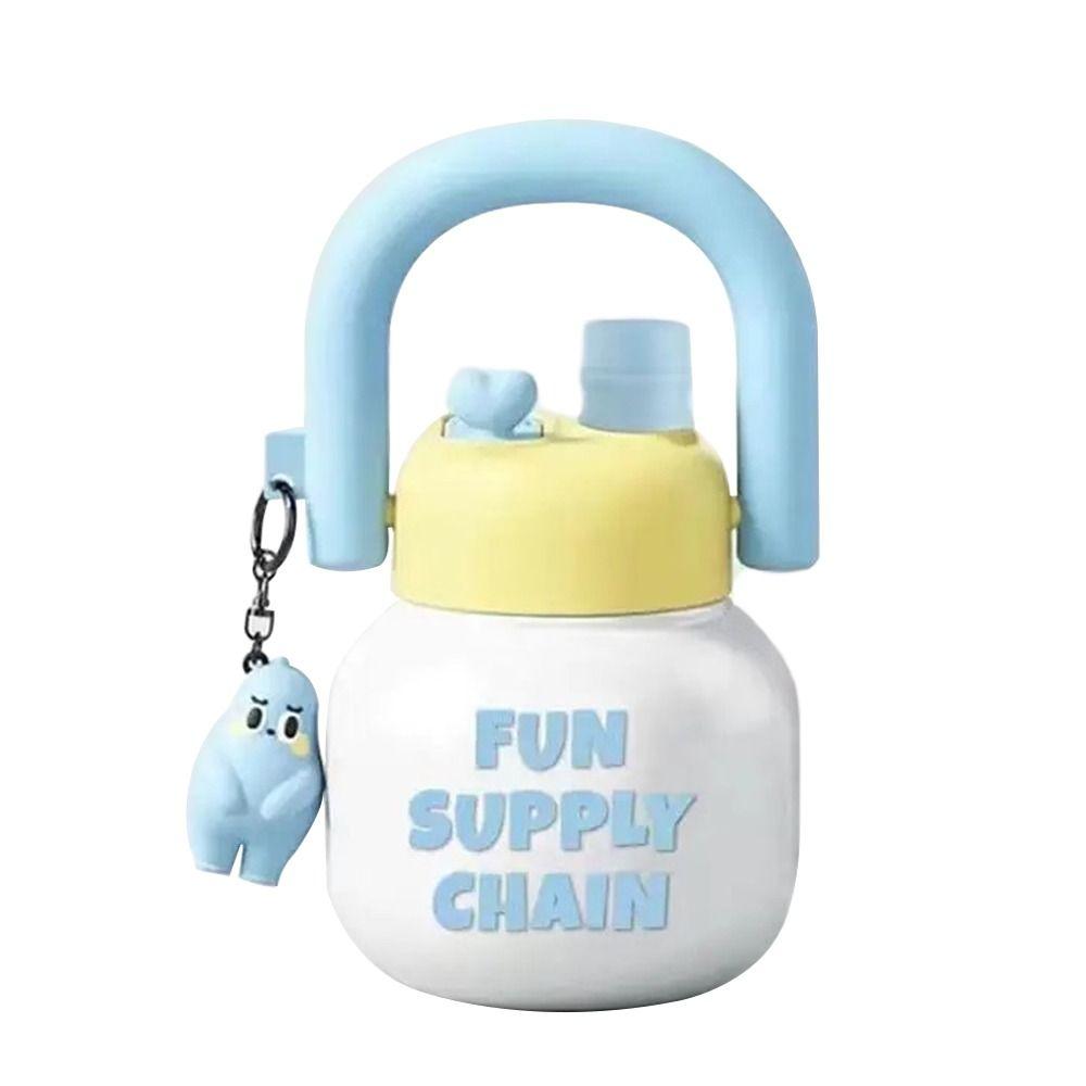 800 ml Large Capacity Juice Milk Cup with Pendant Sippy Cup Creative Water Bottles