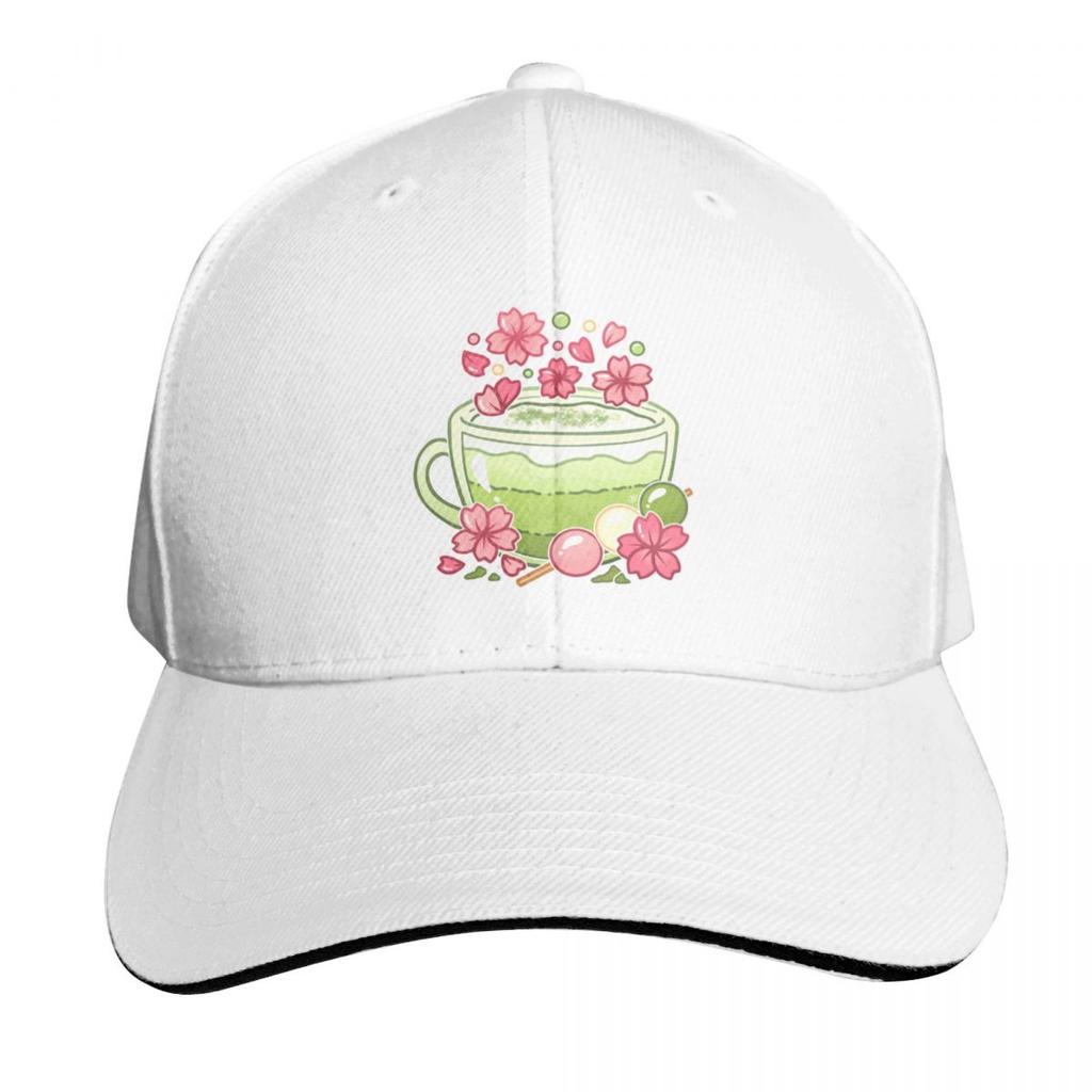 Sakura Matcha Tea Baseball Cap black Cosplay derby hat Luxury Cap FeUnisex Unisexs