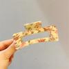 New Korean fashion Retro Hair Claws Clamp Hollow Geometric Square flower Pattern Ponytail Hair Grabbing Clips for Women