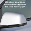 For Tesla Model Y Juniper 2026 Accessories Rearview Mirror Anti-collision Strips Trim M3H 2025 Anti-scratch Protection Sticker