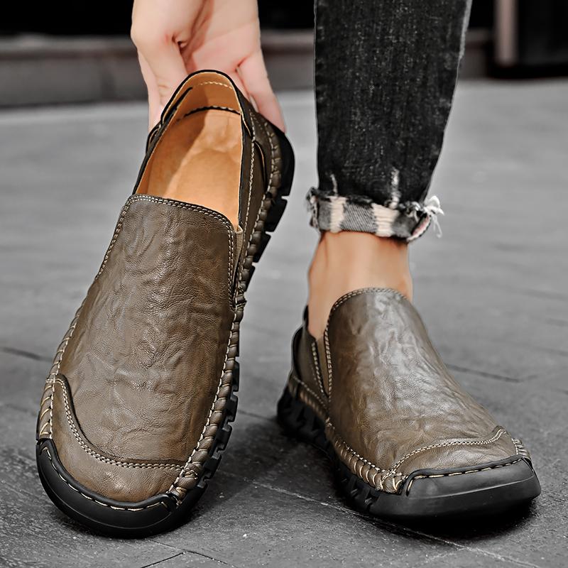 Spring Men's Shoes Leather New Sports Shoes Korean Version Men's Casual Shoes Men's Trendy Shoes Men' Leather Shoes