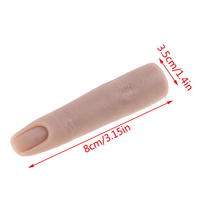 1 Stück Nagel Silikon Übungsfinger Modell Werkzeug Mit Gelenken Biegsamer Silikon Falscher Finger DIY Für Trainingszubehör