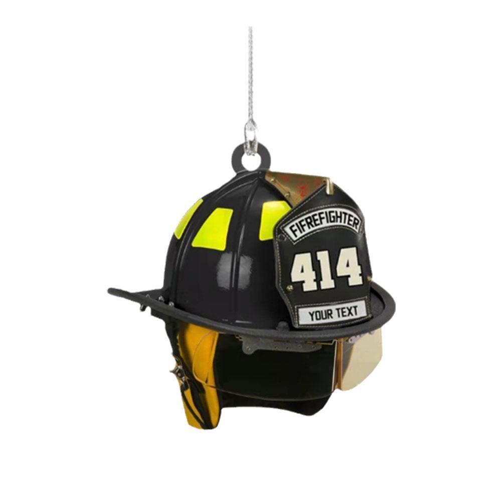 Firefighter Christmas Tree Acrylic Ornament: Commemorative Hanging Decoration Gift