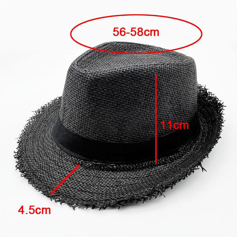 Straw Trilby Sun Hat Mens Ladies Womens Summer Panama Designer Breathable Fedora Beach