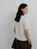 TEXT ROOM Wool Soft T-Shirt_Ivory