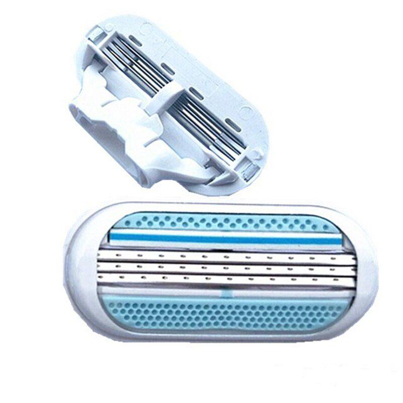 4pcs Women Shaver Blades 3 Layer Women Razor Blades Body Shave Blade Disposable Shaving