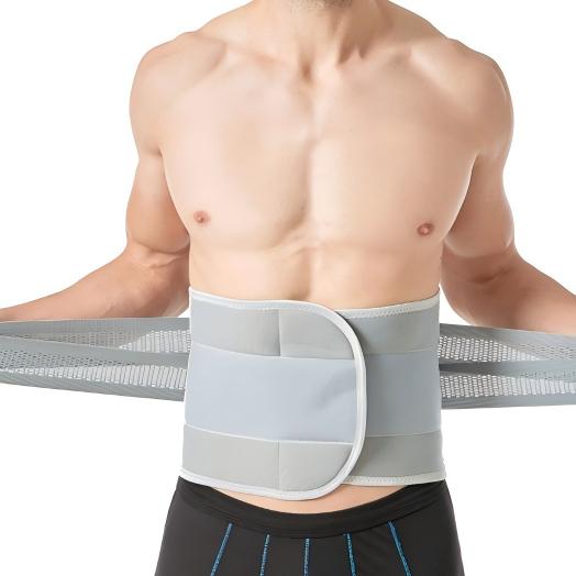 Breathable Lightweight Polyester Waist Support Sports Waist Belt Lumbar Support Detachable Waist Stabilizer for Basketball All M серый