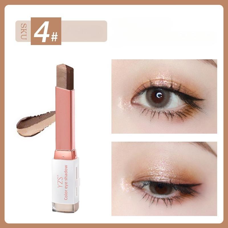 

2 в 1 жемчужный хайлайтер для теней для век, водостойкая долговечная блестящая подводка для век, подводка для глаз, косметика для макияжа глаз 04#