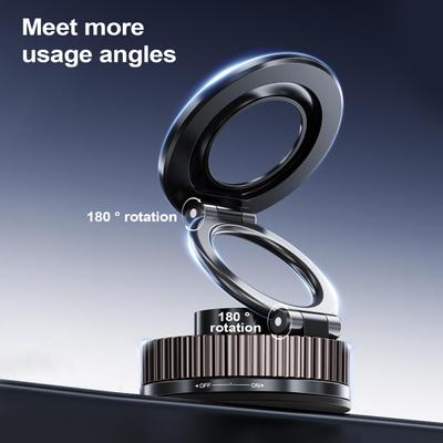 Car Phone Holder Magnetic 360 Degree Adjustable Car Phone Stand Foldable Suction Cup Smartphone Bracket For Dashboard Vent