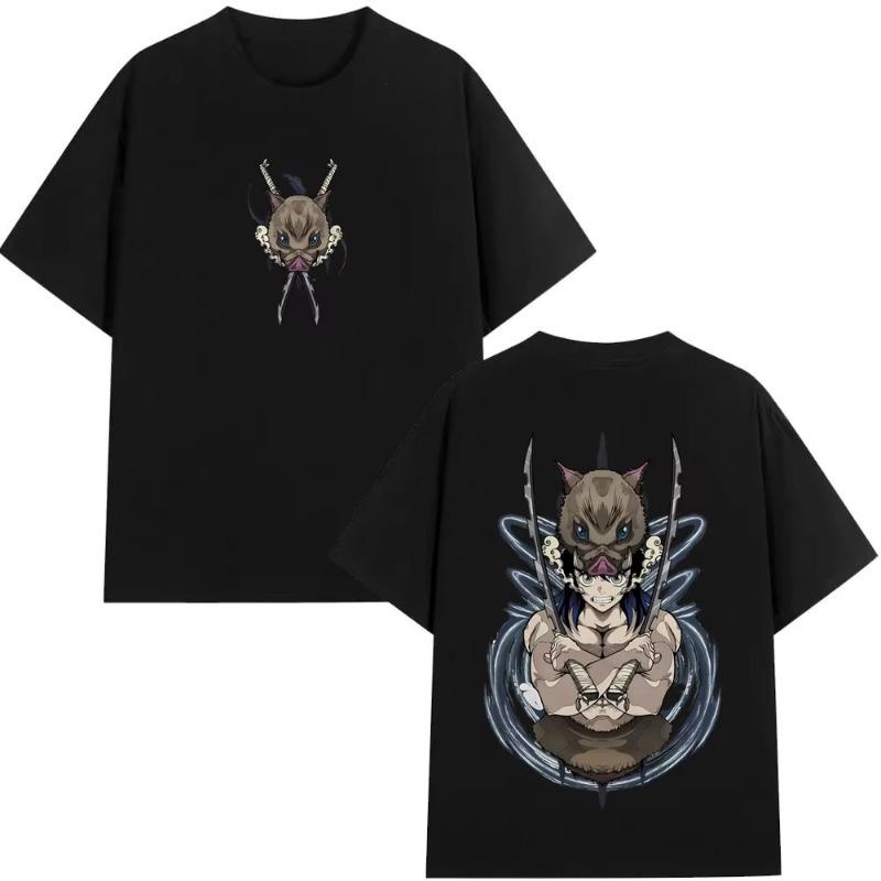 

Anime Demon Slayer Hashibira Inosuke Graphic T Shirts Men Women Casual Oversized Short Sleeve Tshirts Mens Fashion Streetwear S