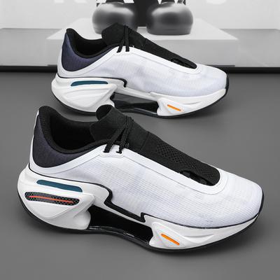 Men's and Women's Running Shoes New Style of Shock-absorbing Sports Shoes Carbon Board Racing Junior High School Students' Body Side Running Shoes