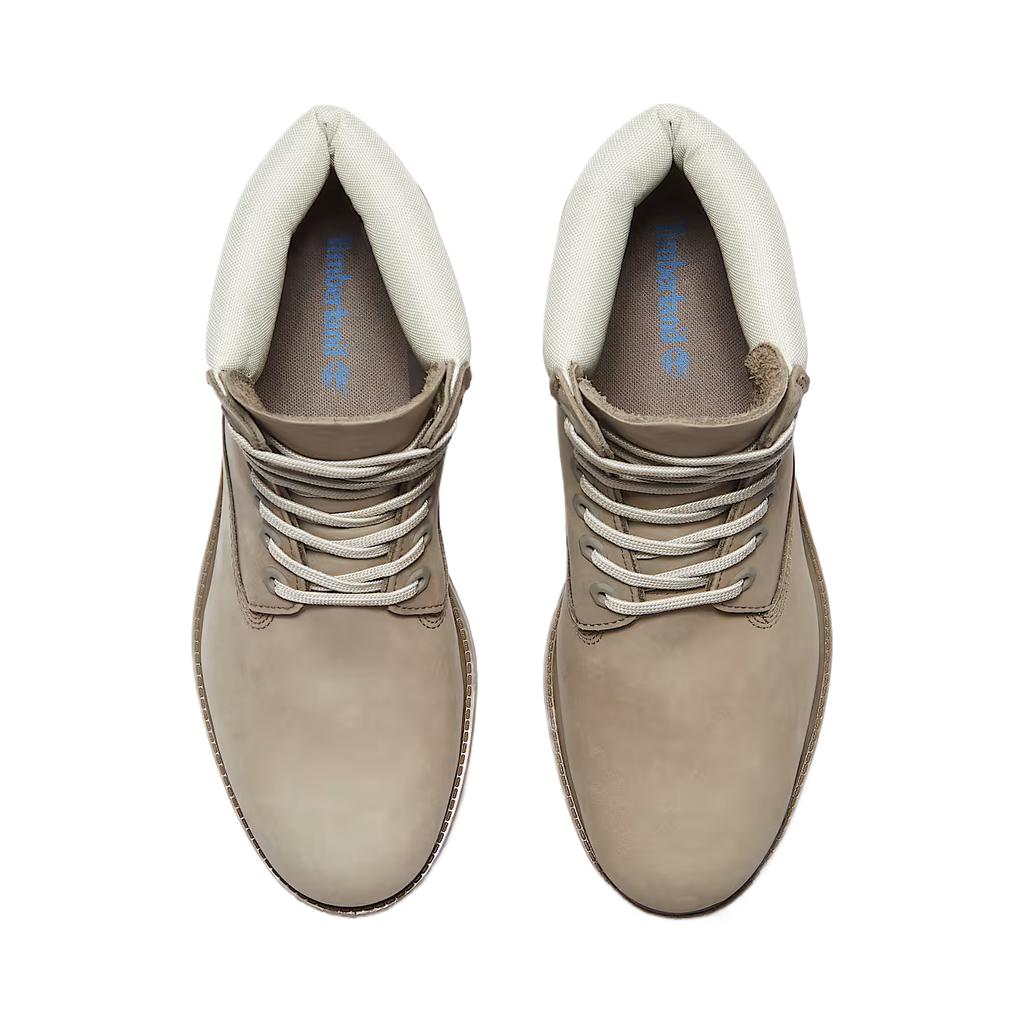 Timberland Bota Impermeável Premium de 6 Polegadas Nobuck Cinza Verde Claro Tênis Masculino Castanho TB0A2P6W-A4E