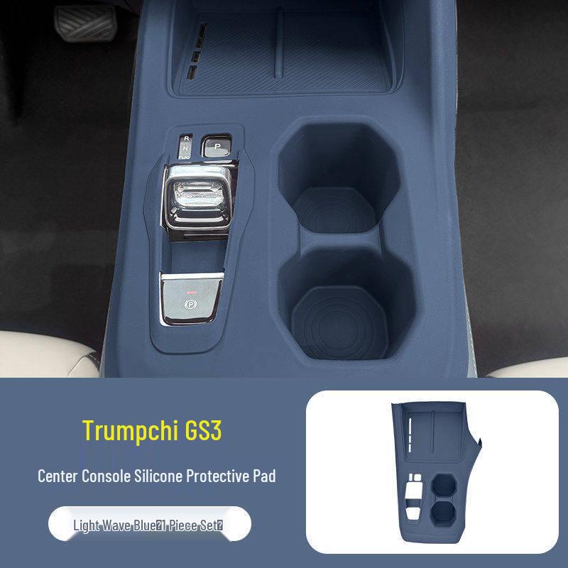 Trumpchi GS3 Konsol Silikonmatta & Växelväljare Panel Trådlös Laddningsfilm.