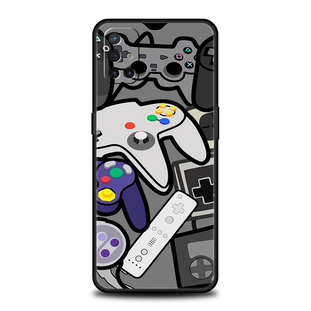Phone Case For Oneplus 13R 12R 13 12 10T 10R Nord N100 N200 N10 10 9 9R 9RT CE 2 Z Pro 5G Soft TPU Cover Game Controller Graphic