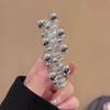 Vintage Faux Pearl Decorative Telephone Line Shaped Hair Loop Elastic Hair Tie For Women And daily use Wear
