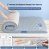 Soft Memory Foam Mattress Topper for Students - Single 90x190, Ideal for Dorms & Boarding
