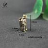 Copper Ancient Empire Warrior Knife Bead Keychain Pendants Vintage Brass Umbrella Rope DIY Hanging Accessories Paracord Jewelry