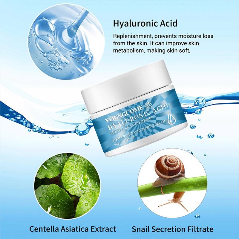 Hyaluronic Acid Essence Cream Moisturizing Nourishing Cream Reduce Wrinkles Brightening Skin Facial Cream Face Skin Care