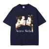 Movie Series Twilight Jacob And Edward Cullen Screw Bella Funny Meme Tshirt Unisex Wounisex Casual Cotton Oversized T Shirts Black
