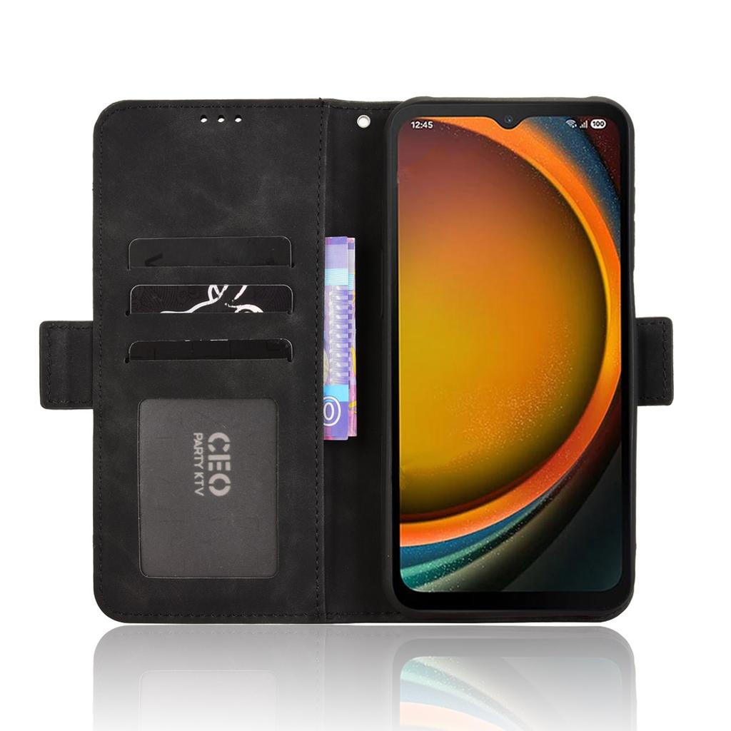 Für Samsung Galaxy XCover7 Pro Lederhülle Handy-Brieftaschen-Hülle mit mehreren Kartenfächern