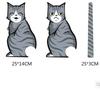 New Water-proof Cartoon 3D Cat Moving Tail Windscreen Wiper Sticker Car Rear Windscreen Decor