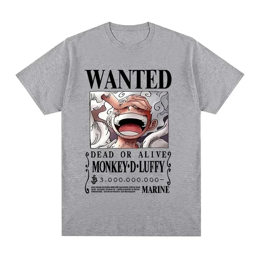 T-shirt da uomo Luffy Gear 5 Anime giapponese Cartone animato T-shirt Unisex Monkey D Luffy Harajuku Y2k Streetwear Abbigliamento da uomo