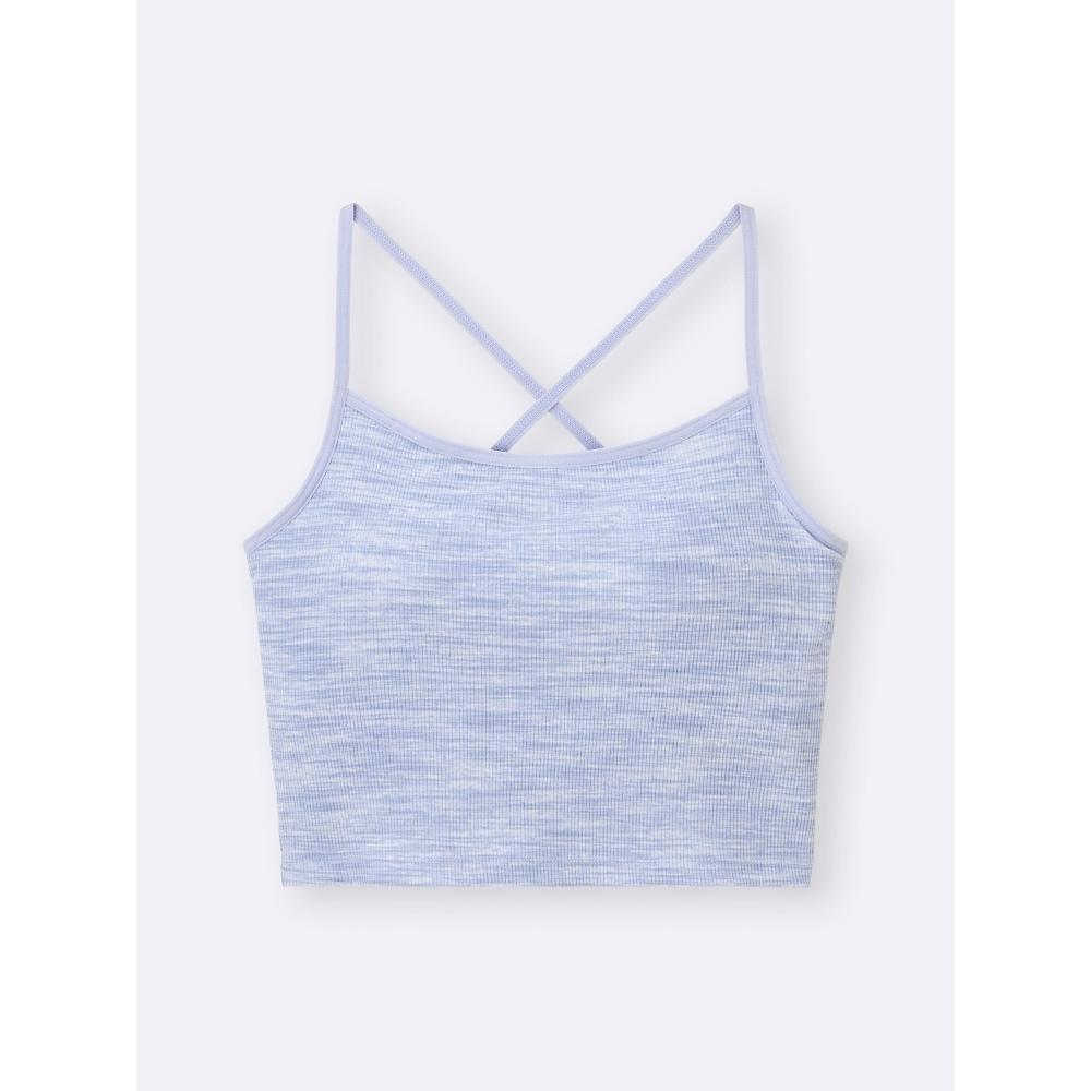 Gu By Uniqlo Bra Feel 2 Way Cropped Camisole  Marble 