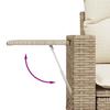 Vidaxl 6-Cz. Garden Furniture Set With Cushions, Beige, Poly Rattan