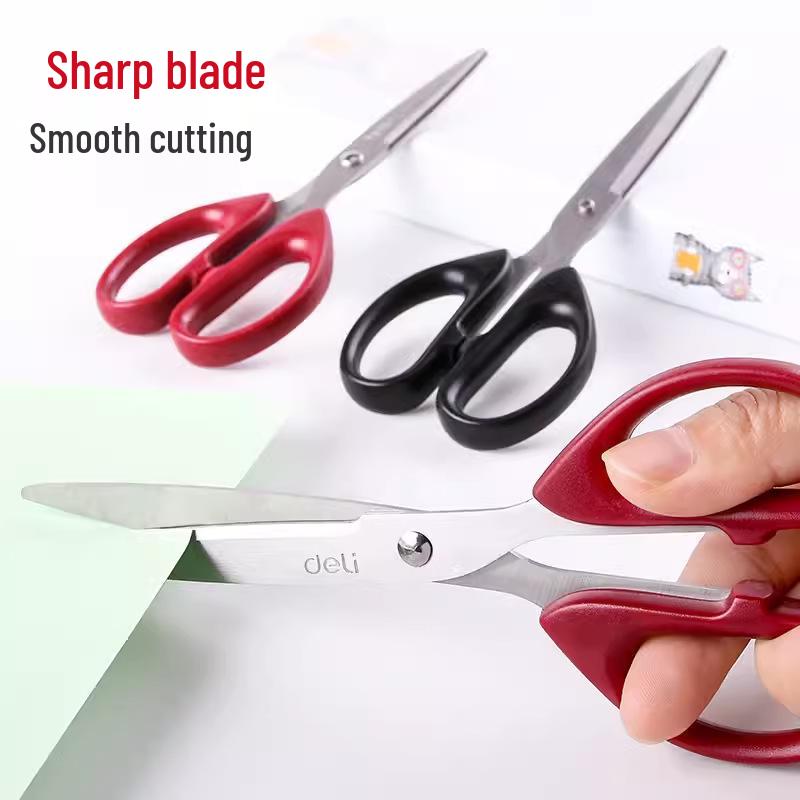 Handmade Round-Tip Scissors for Paper Cutting - Stainless Steel, Portable for Office, Art, and Kitchen Use