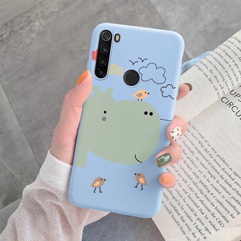 For Redmi Note 8 Pro 8T Back Cover Protective Case Soft Silicone Cute Cartoon Cat Frog Funda Phone Case For Xiaomi Redmi Note 8