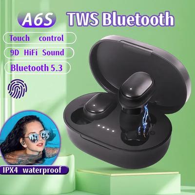 Fones de Ouvido Sem Fio A6S TWS Fones Bluetooth para Esporte Fones Bluetooth Estéreo