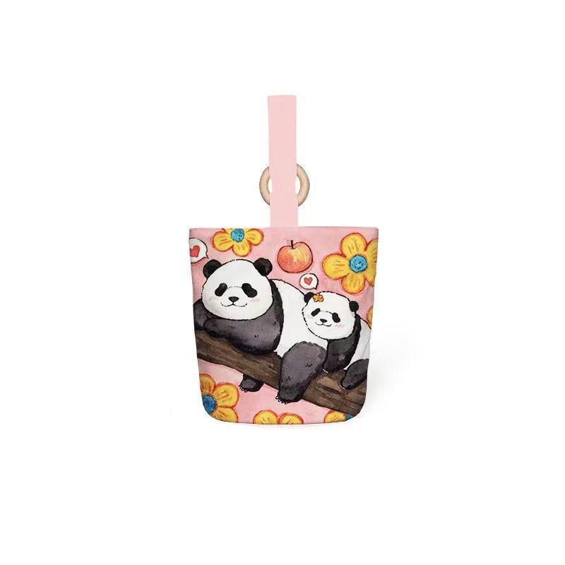 Canvas Tote Bag: Cute Bucket-Shaped Handbag & Lunch Bag for Office Workers and New Moms