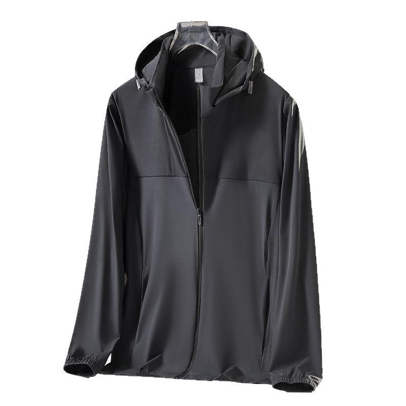 UPF50+ Summer Ice Silk Sun Protection Jacket with Hood for Men & Women