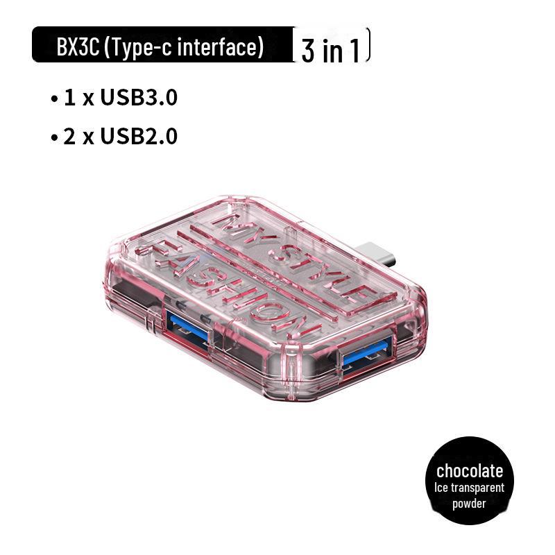 10-in-1 Transparent Type-C USB Hub Expansion Dock