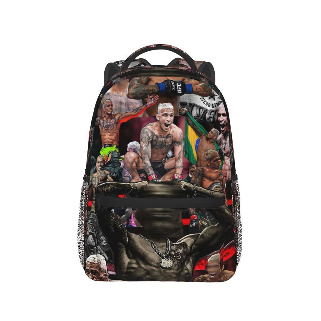 Charles Oliveira Do Bronx Fan Gift Backpacks Boys Girls Bookbag Students School Bags Cartoon Kids Rucksack Shoulder Bag