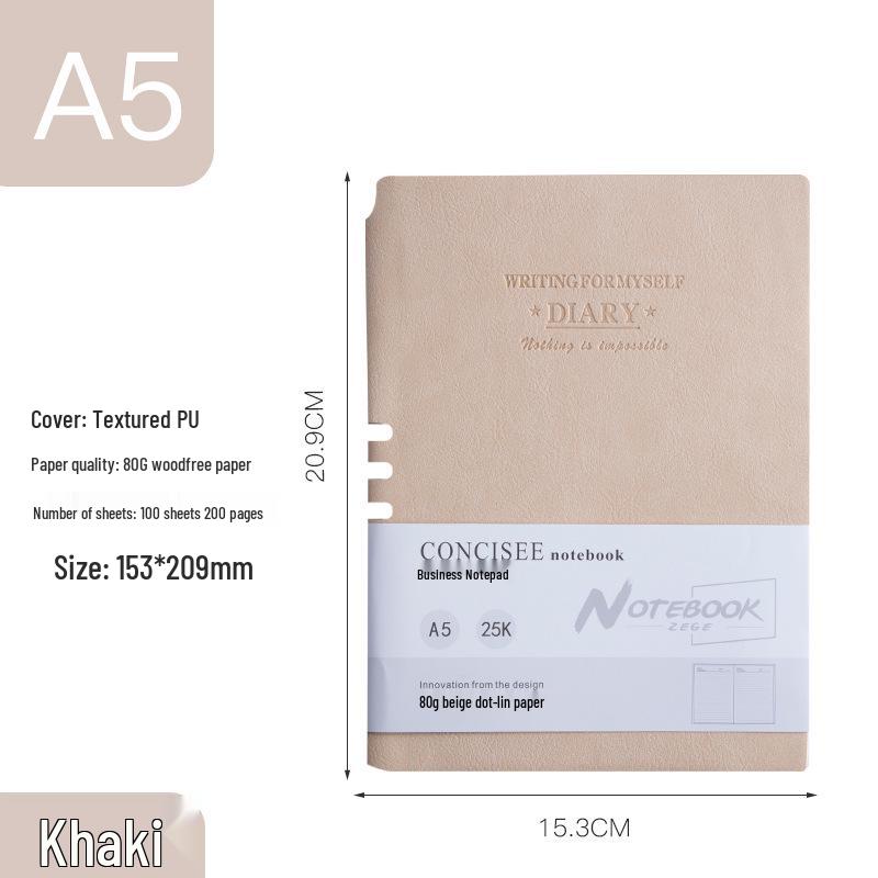 A5 Thickened Sheep Suede Custom Logo Leather Notebook