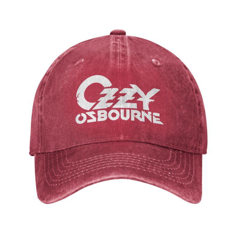 Custom Ozzy Osbourne Metal Rock Print Baseball Caps Vintage Cotton Washed Headwear Men Women Outdoor Sun Golf Hats Snapback Cap