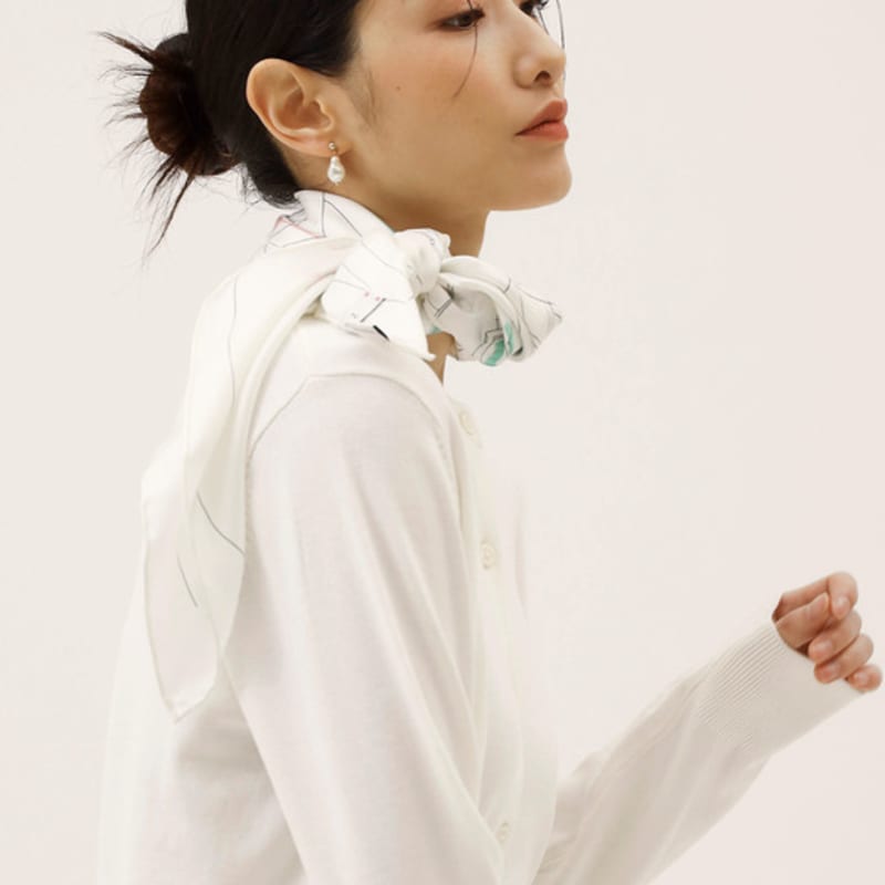 ONSZ Picture Postcard Silk Scarf