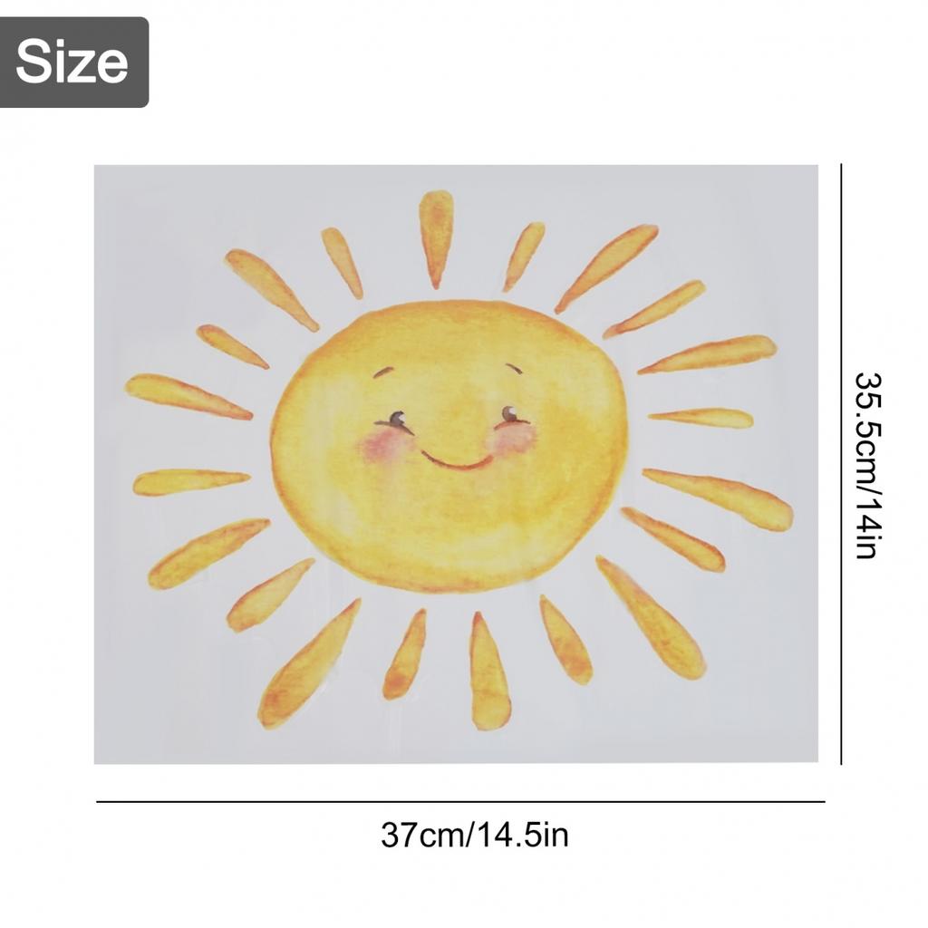 Convenient Removal Cartoon Sun Wall Stickers Children's Bedroom Decoration