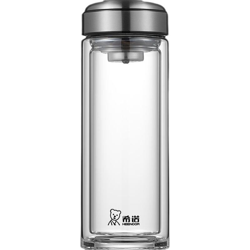 Zhi Shi Double Wall Borosilicate Glass Tea Infuser Cup
