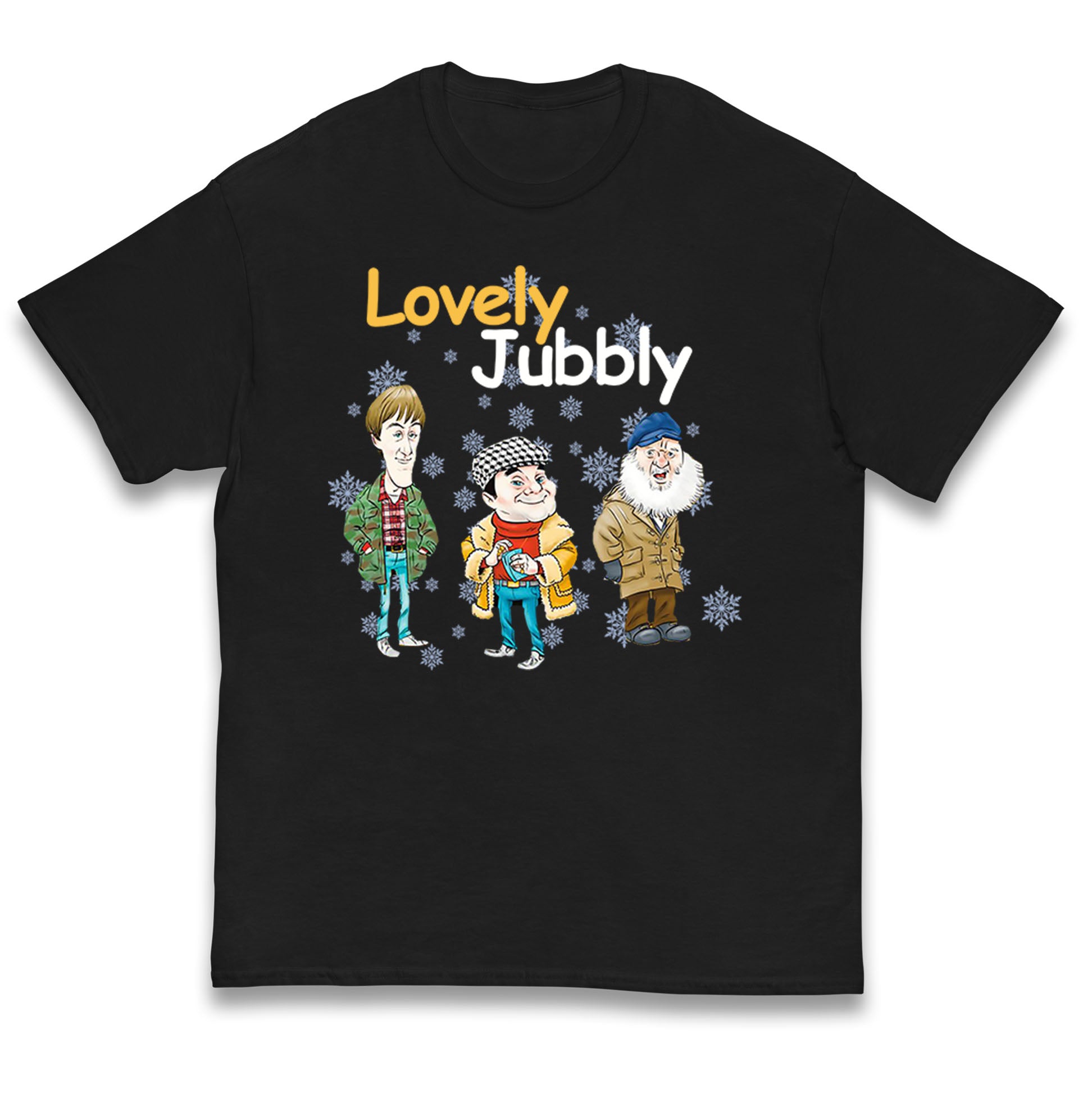 

Del Boy Rodney Uncle Albert Only Fools & Horses Lovely Jubbly Christmas Kids T Shirt 100