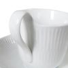 Royal Copenhagen White Fluted Tea Cup Saucer High Handle 250ml 2408092 1017384 & [Item]