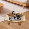 Sisal Cat Scratcher Bed Furniture Prevents Damage Scratch Lounger Pad for Nest