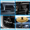 2 Pack Car Cymbal Air Vent, Mini Car Crash Cymbals for Car Dashboard, Mini Car Drum and Cymbal Style Vent Clip for Fun Driving, Drummer Music Lovers