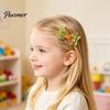 Girls Hair Accessories for Summer Cute Fruit Bow Clip, Artificial Leather Clips, Decorative Pins with Clips Matching Outfits