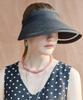 MAXZA Contrast Ribbon Strap Wide Sun Cap