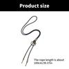 Vintage Metal Cobras Snake Pendant Bolo Tie Western Punk Faux Leather Rope Necktie Jewelry Shirt Collar Chain Necklace