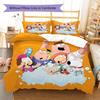 Rodinný typ Vzor Povlečení Sada prošívaných dek Quilt Cover Povlak na polštář Domácí dekorace Dárek k narozeninám (1 * povlak na peřinu + 2 * povlak na polštář, bez jádra)