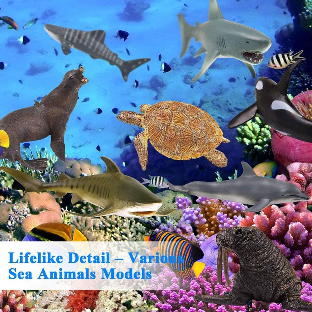 6pcs/set Sea  Toy Simulation Animals Bath Toy Sea  Figures Toy for Children Gift